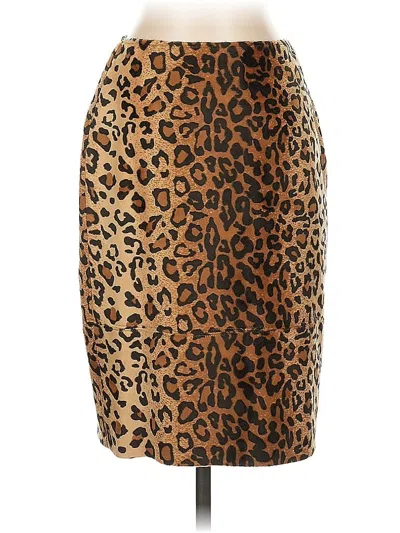 Pre-owned Karen Kane Casual Skirt In Brown