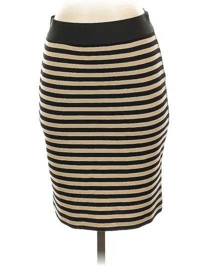 Pre-owned Karen Kane Casual Skirt In Gold
