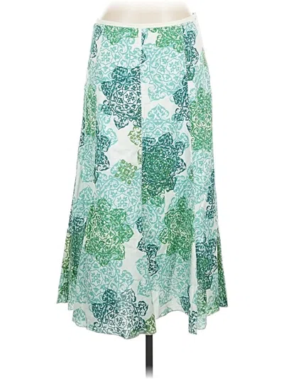 Pre-owned Karen Kane Casual Skirt In Green