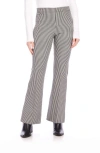 Karen Kane Check Woven Bootcut Pants In Black/off White
