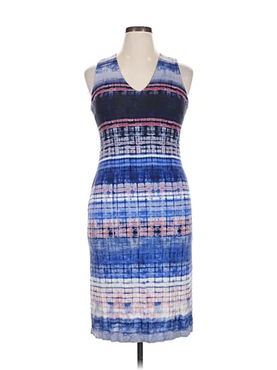 Pre-owned Karen Kane Cocktail Dress In Blue