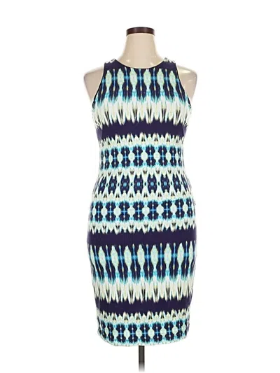 Pre-owned Karen Kane Cocktail Dress In Blue