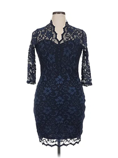 Pre-owned Karen Kane Cocktail Dress In Blue