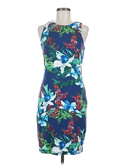 Pre-owned Karen Kane Cocktail Dress In Blue
