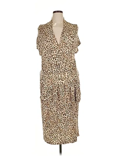 Pre-owned Karen Kane Cocktail Dress In Brown