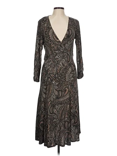 Pre-owned Karen Kane Cocktail Dress In Brown
