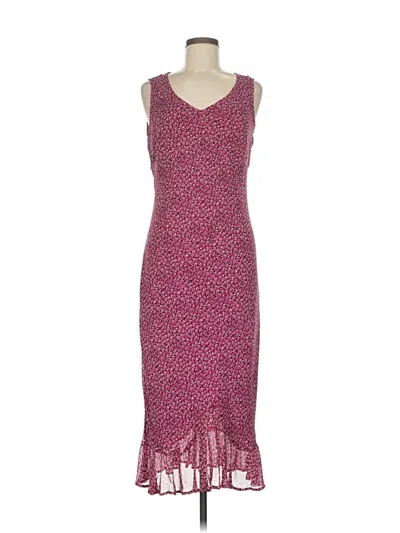 Pre-owned Karen Kane Cocktail Dress In Burgundy