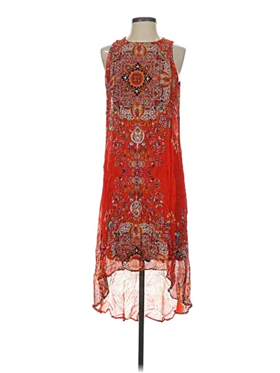 Pre-owned Karen Kane Cocktail Dress In Red