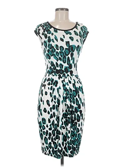 Pre-owned Karen Kane Cocktail Dress In Teal