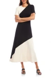 Karen Kane Colorblock Jersey Midi Dress