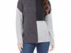 Karen Kane Colorblock Funnel Neck Sweater In Grey
