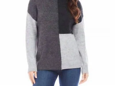 KAREN KANE COLORBLOCK SWEATER IN GRAY