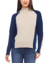Karen Kane Colorblock Sweater In Multi Color In Blue