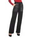 Karen Kane Contrast Pocket Straight Leg Pants In Black