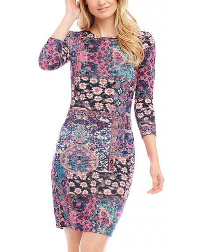 Karen Kane Crepe Sheath Dress In Print
