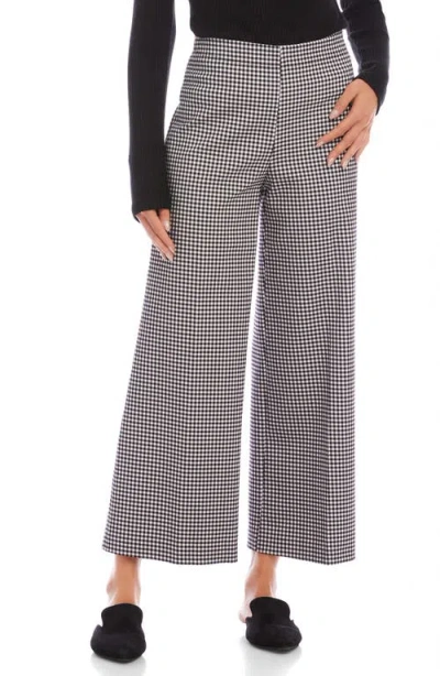 Karen Kane Crop Wide Leg Pants In Black