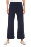 Karen Kane Cropped Wide Leg Pants In Navy