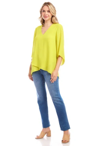 KAREN KANE KAREN KANE CROSSOVER HEM ASYMMETRIC TOP
