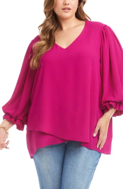 KAREN KANE KAREN KANE CROSSOVER HEM ASYMMETRIC TOP