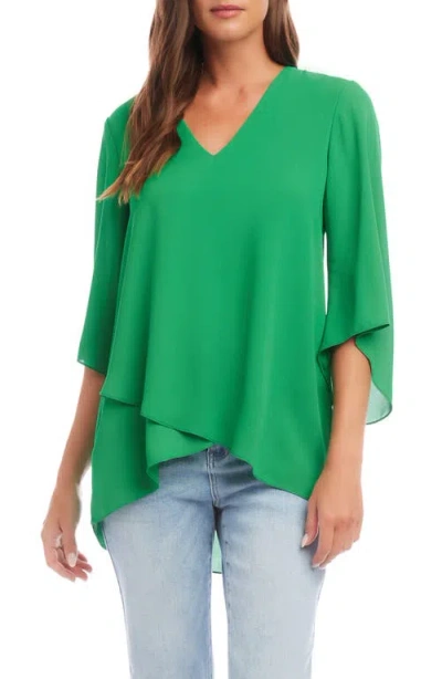 KAREN KANE KAREN KANE CROSSOVER HEM ASYMMETRIC TOP