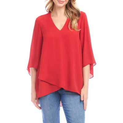 KAREN KANE KAREN KANE CROSSOVER HEM ASYMMETRIC TOP