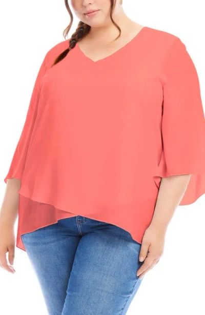 KAREN KANE KAREN KANE CROSSOVER HEM ASYMMETRIC TOP