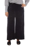 Karen Kane Crushed Velvet Ankle Wide Leg Pants