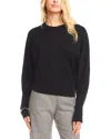 Karen Kane Dolman Sleeve Crewneck Sweater In Black