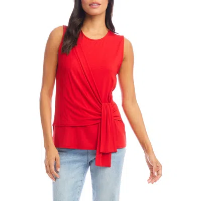Karen Kane Drape Side Tank In Fire
