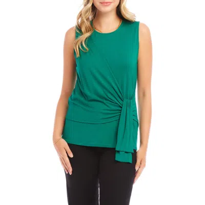 Karen Kane Drape Side Tank In Green
