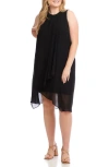 Karen Kane Plus Size Sleeveless Draped Crossover Dress