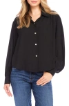 KAREN KANE KAREN KANE DRAPEY CREPE BUTTON-UP SHIRT