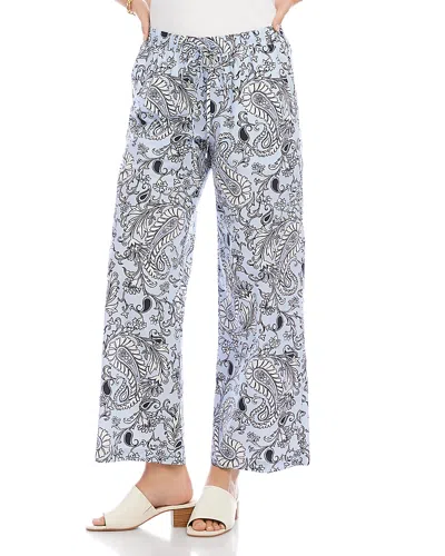 Karen Kane Drawstring Cropped Pants In Multi