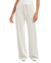 Karen Kane Drawstring Wide Leg Sweatpants In White