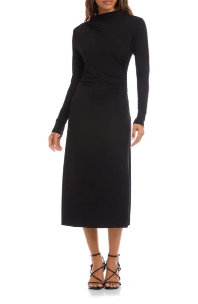 Karen Kane Elise Long Sleeve Jersey Dress In Black