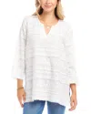 Karen Kane Embroidered Costa Palmas Top In Off White In Off White
