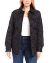 Karen Kane Faux Fur Lined Quilted Jacket In Black