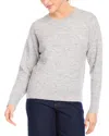 Karen Kane Pearl Crewneck Sweater In Light Heather Grey In Light Heather Gray