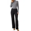 Karen Kane Faux Suede Bootcut Pants In Black