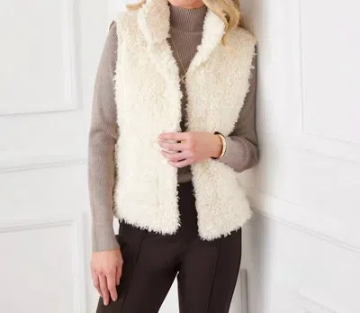 Karen Kane Faux Vest In Cream In White