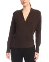 Karen Kane Surplice V-neck Sweater In Black