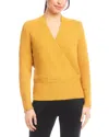 Karen Kane Surplice V-neck Sweater In Orange