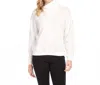 Karen Kane Faux Wrap Turtleneck Top In Ivory In White