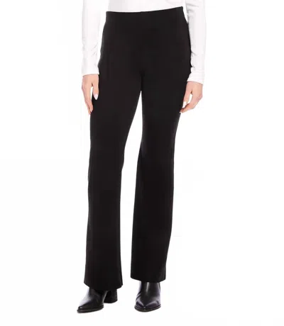 Karen Kane Fillis Faux Suede Bootcut Pants In Black