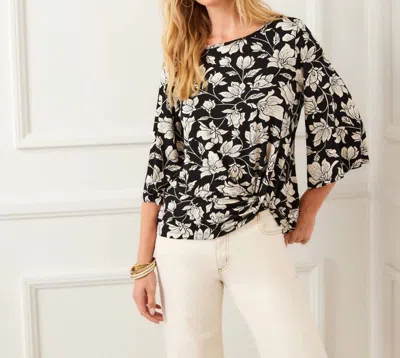 Karen Kane Flare Sleeve Pick-up Top In Black