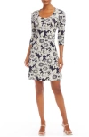 KAREN KANE KAREN KANE FLORAL MINIDRESS