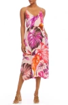 KAREN KANE FLORAL PRINT MIDI SUNDRESS