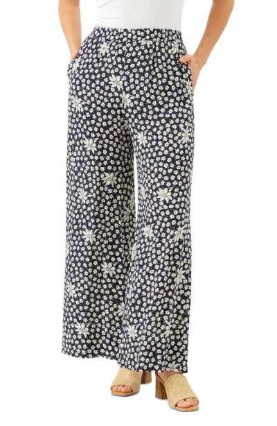 Karen Kane Floral Print Wide Leg Pants In Multi
