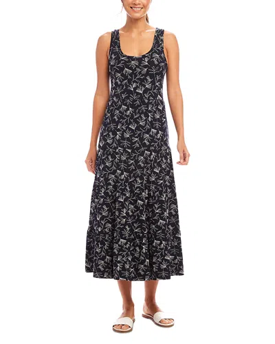 Karen Kane Floral Tiered Midi Dress In Print