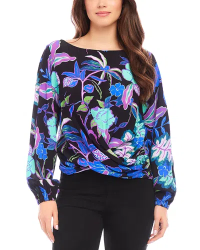 Karen Kane Floral Top In Print